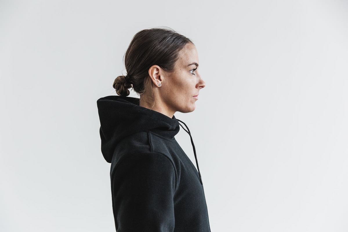 Nobull Arctic Women's Hoodie Black | Australia (LK0724)